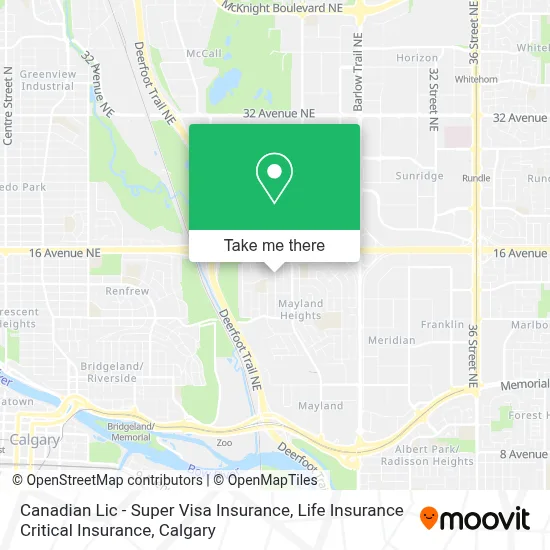 Canadian Lic - Super Visa Insurance, Life Insurance Critical Insurance map