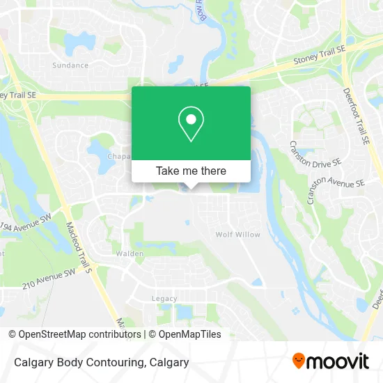 Calgary Body Contouring map