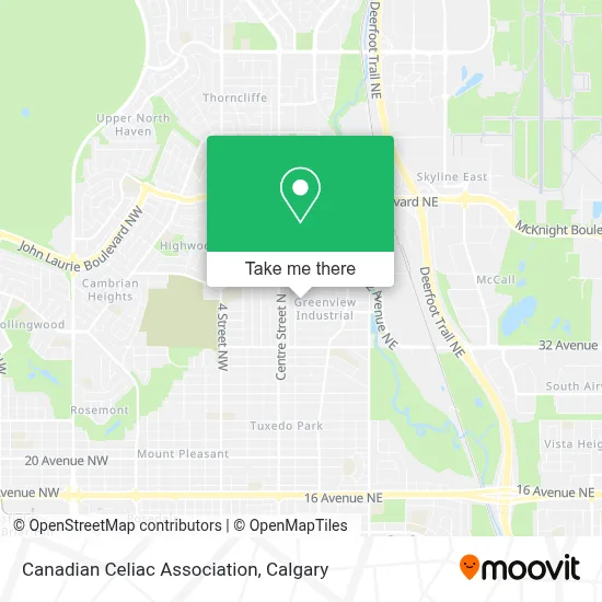 Canadian Celiac Association map
