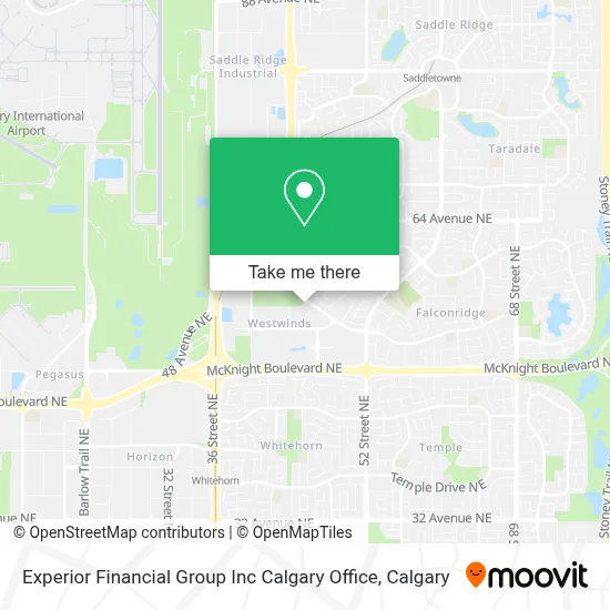 Experior Financial Group Inc Calgary Office map