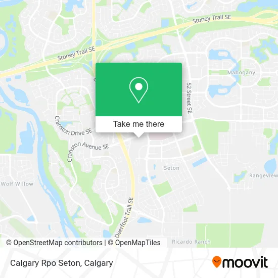 Calgary Rpo Seton map
