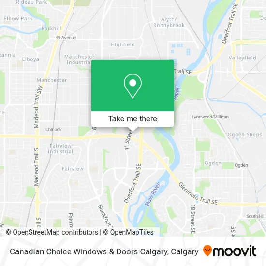 Canadian Choice Windows & Doors Calgary map