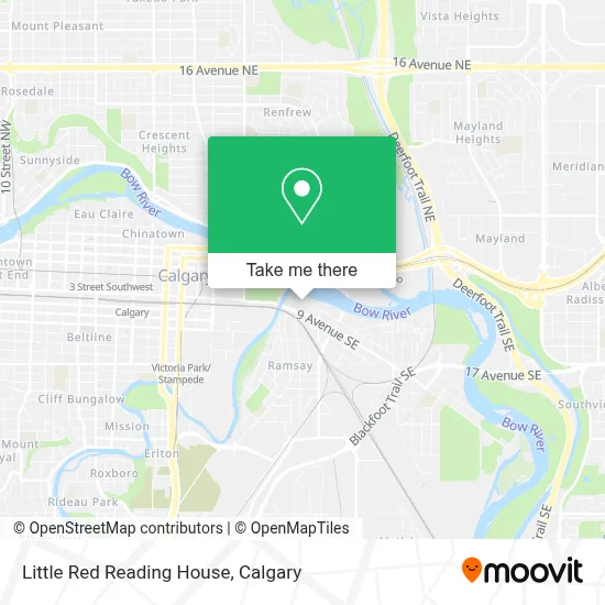 Little Red Reading House map