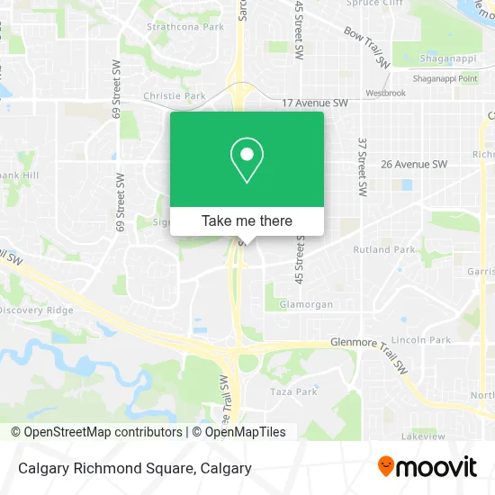 Calgary Richmond Square map