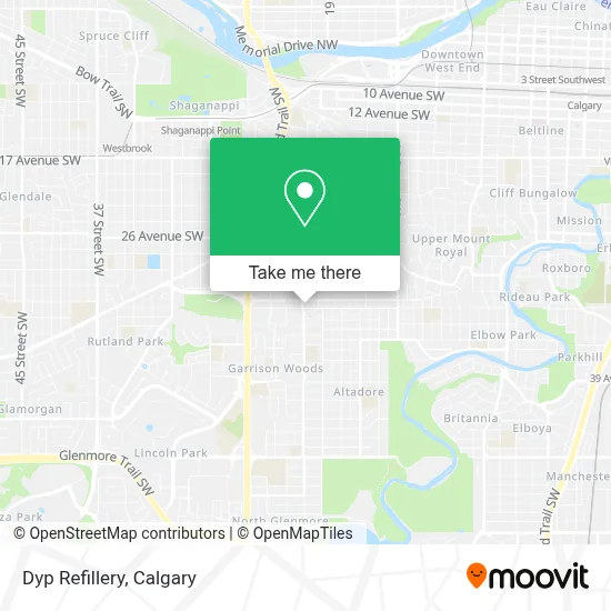 Dyp Refillery map