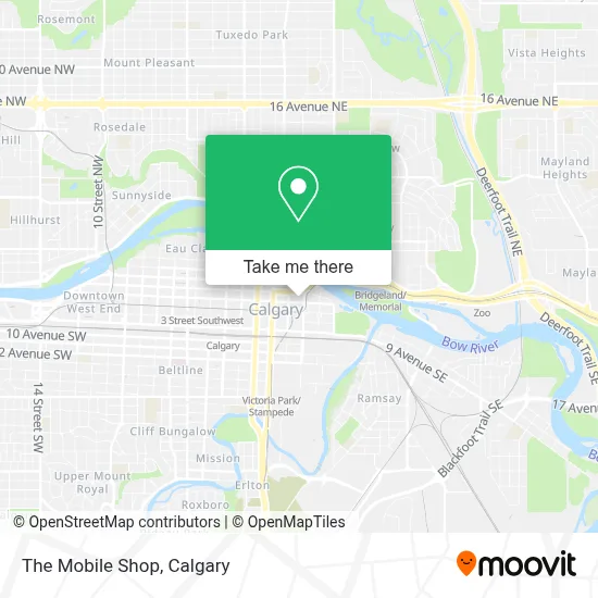 The Mobile Shop map