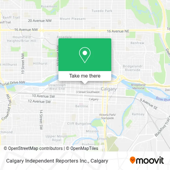 Calgary Independent Reporters Inc. map