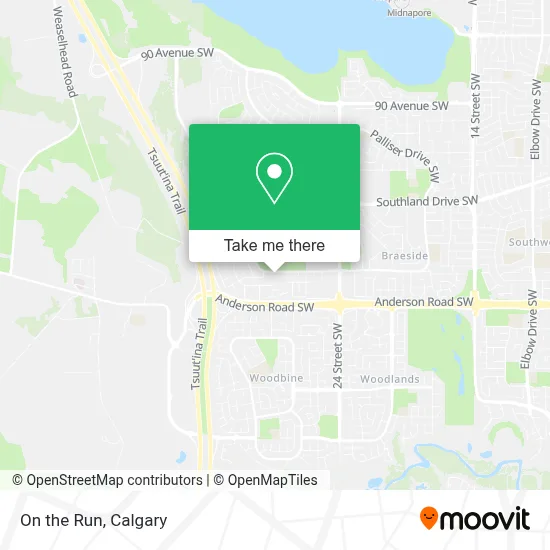 On the Run map