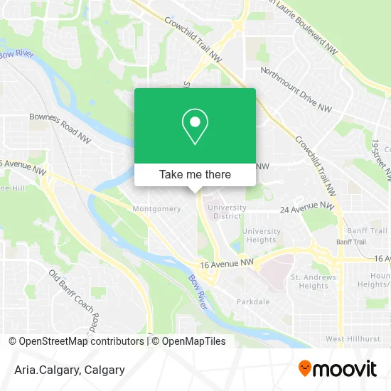 Aria.Calgary map