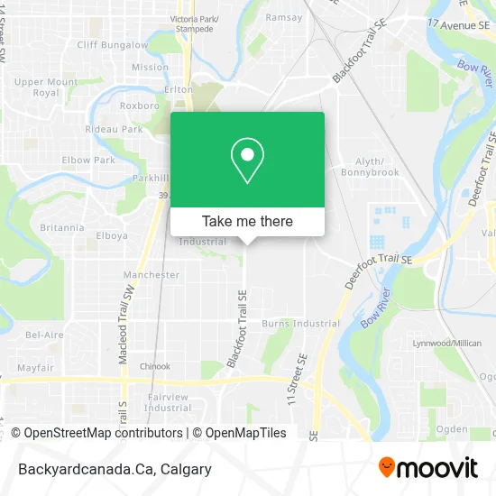 Backyardcanada.Ca map