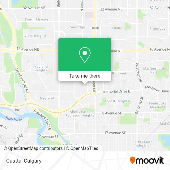 Custta map