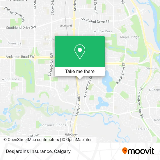 Desjardins Insurance map