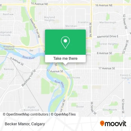 Becker Manor map