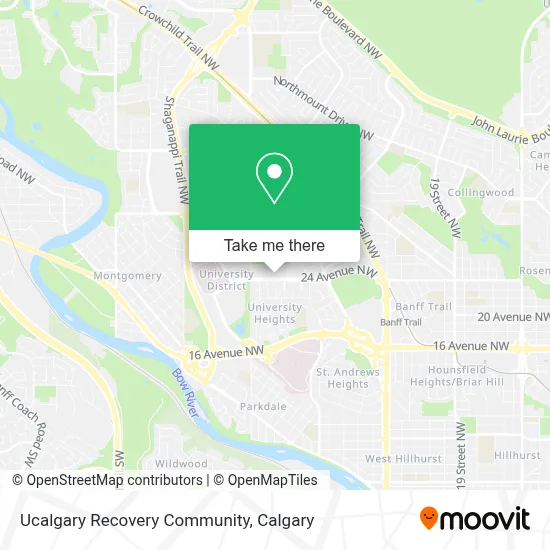 Ucalgary Recovery Community map