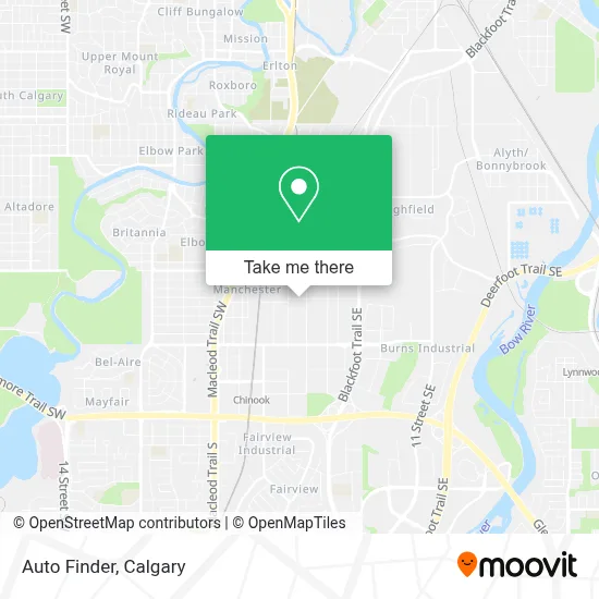 Auto Finder map
