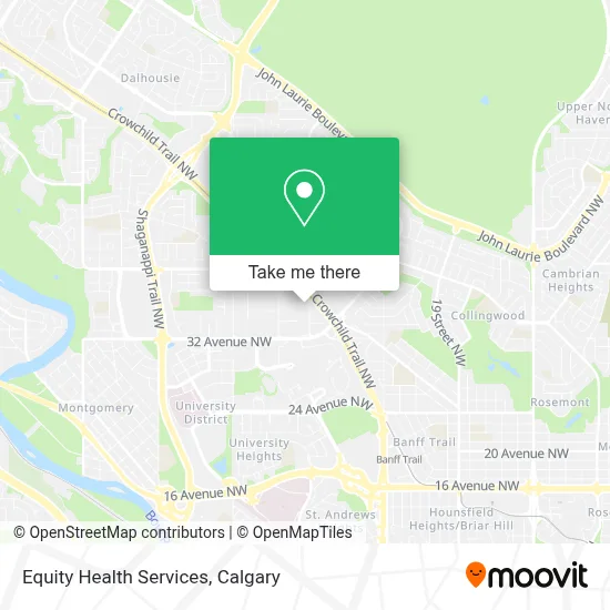 Equity Health Services map