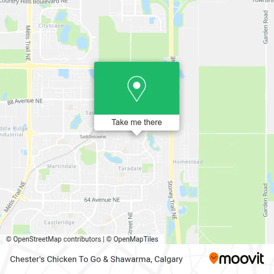 Chester's Chicken To Go & Shawarma map