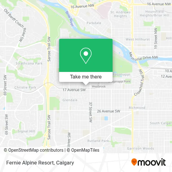Fernie Alpine Resort map