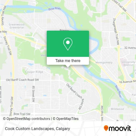 Cook Custom Landscapes map