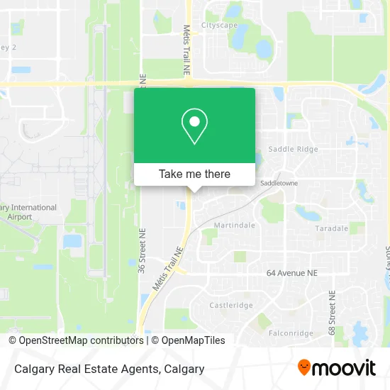 Calgary Real Estate Agents map