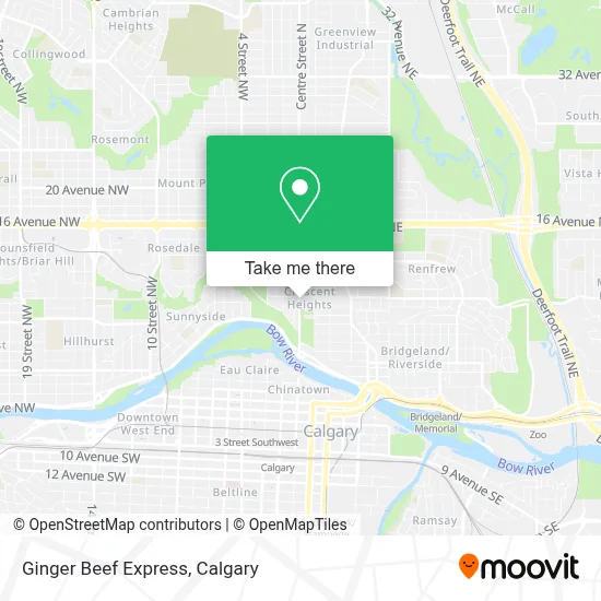 Ginger Beef Express map