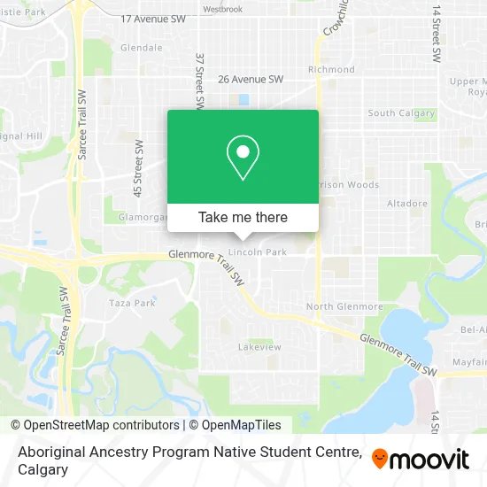 Aboriginal Ancestry Program  Native Student Centre map