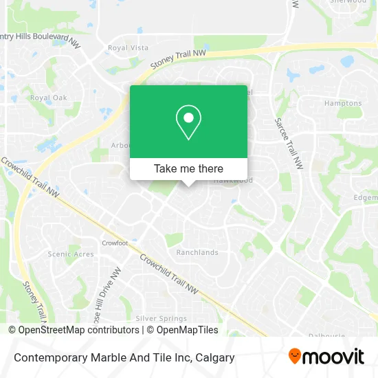 Contemporary Marble And Tile Inc map