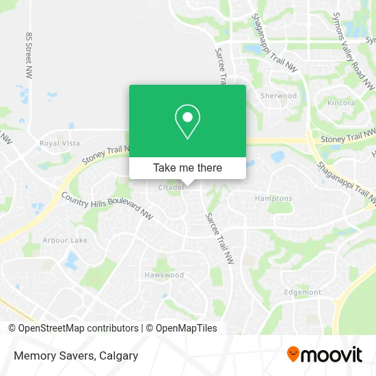 Memory Savers map