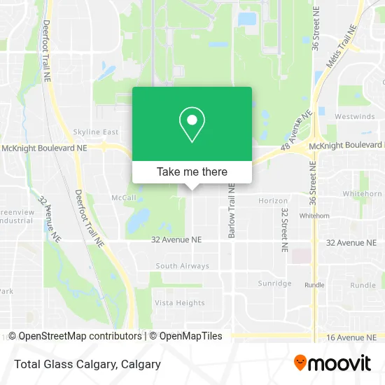 Total Glass Calgary map