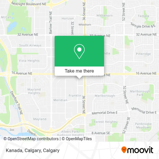 Kanada, Calgary map