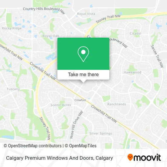 Calgary Premium Windows And Doors map