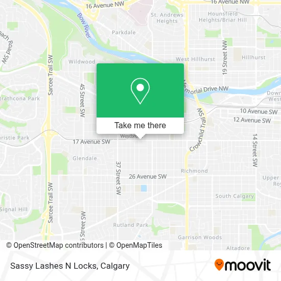 Sassy Lashes N Locks map