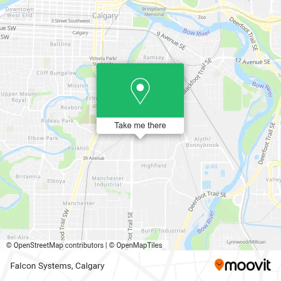 Falcon Systems map