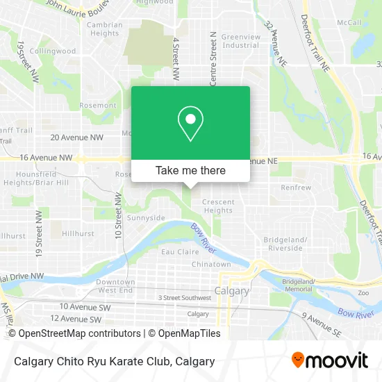Calgary Chito Ryu Karate Club map