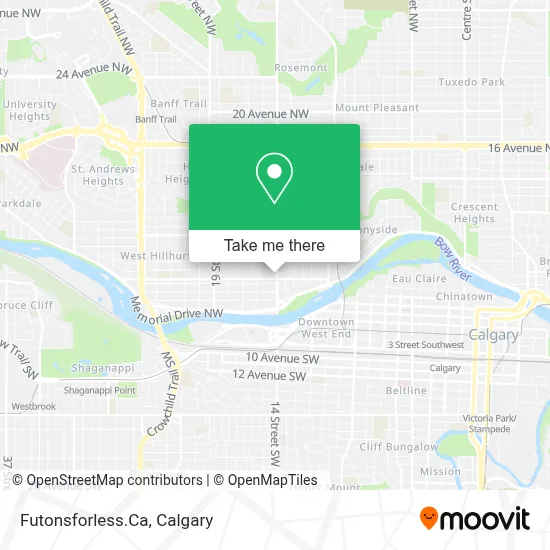 Futonsforless.Ca map