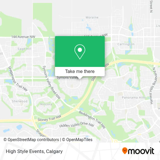 High Style Events map