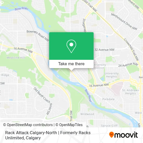 Rack Attack Calgary-North | Formerly Racks Unlimited map