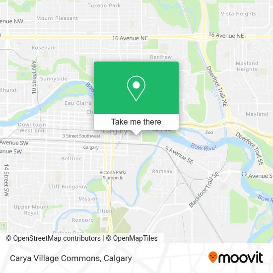 Carya Village Commons map