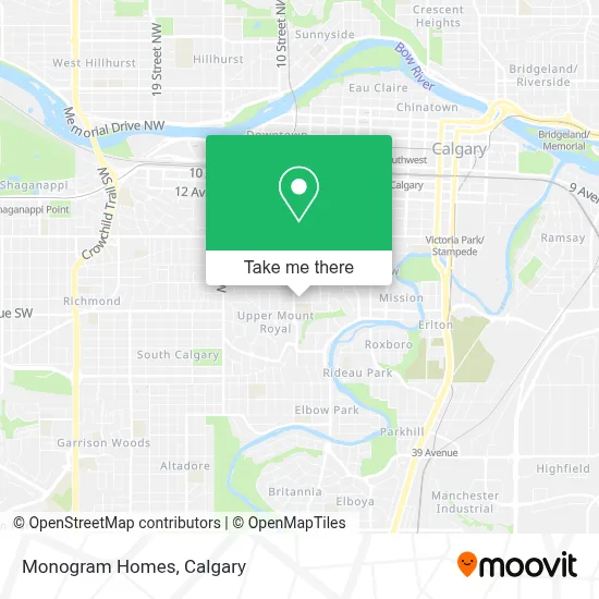 Monogram Homes map