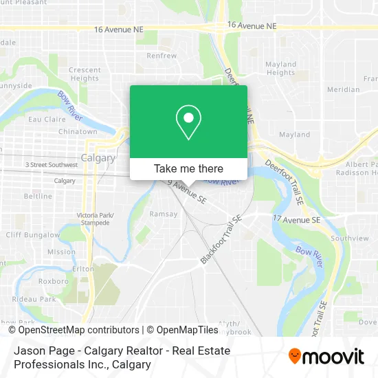 Jason Page - Calgary Realtor - Real Estate Professionals Inc. map