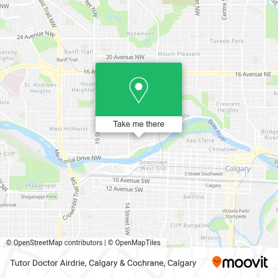 Tutor Doctor Airdrie, Calgary & Cochrane map