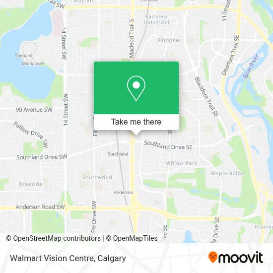 Walmart Vision Centre map