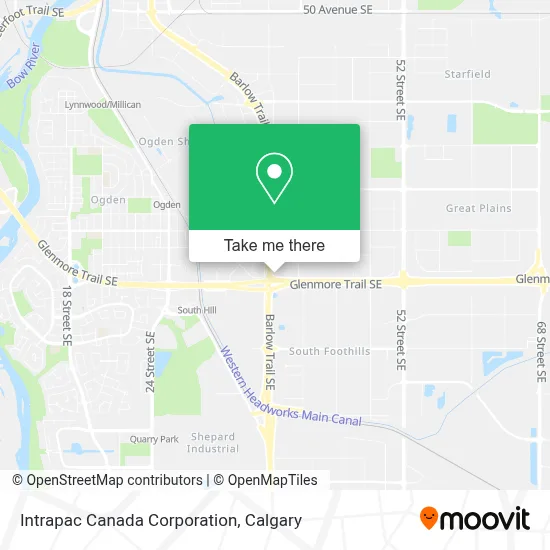 Intrapac Canada Corporation map