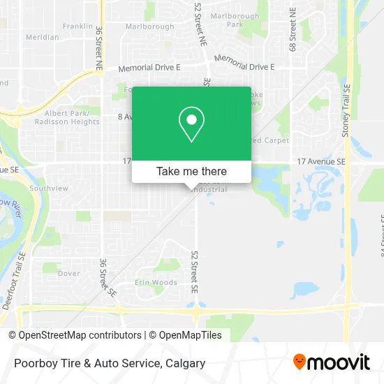 Poorboy Tire & Auto Service map