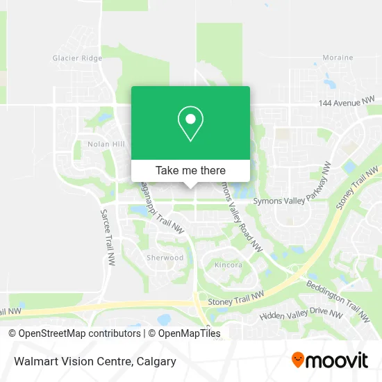 Walmart Vision Centre map