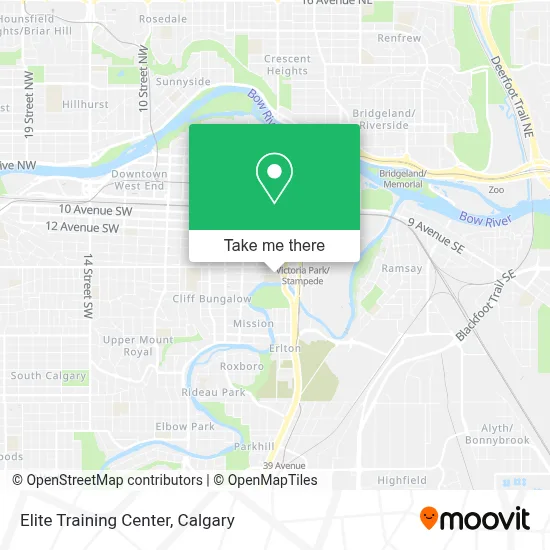 Elite Training Center map