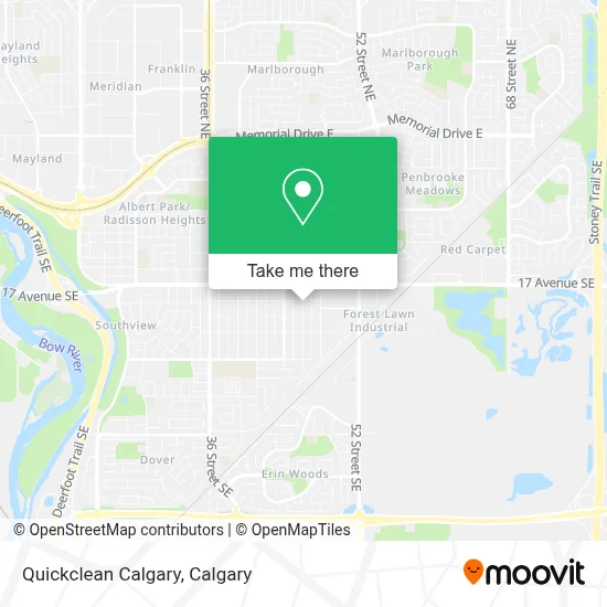 Quickclean Calgary map