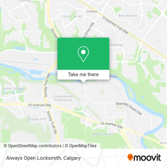 Always Open Locksmith map