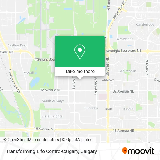 Transforming Life Centre-Calgary map