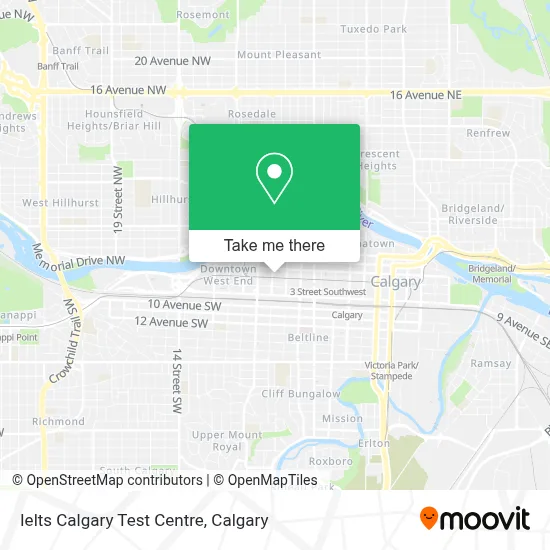 Ielts Calgary Test Centre map